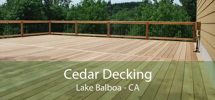 Cedar Decking Lake Balboa - CA