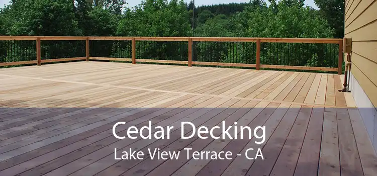 Cedar Decking Lake View Terrace - CA