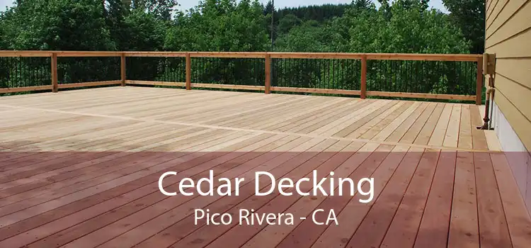 Cedar Decking Pico Rivera - CA