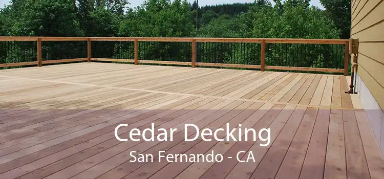 Cedar Decking San Fernando - CA