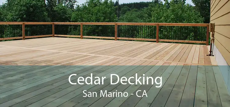 Cedar Decking San Marino - CA