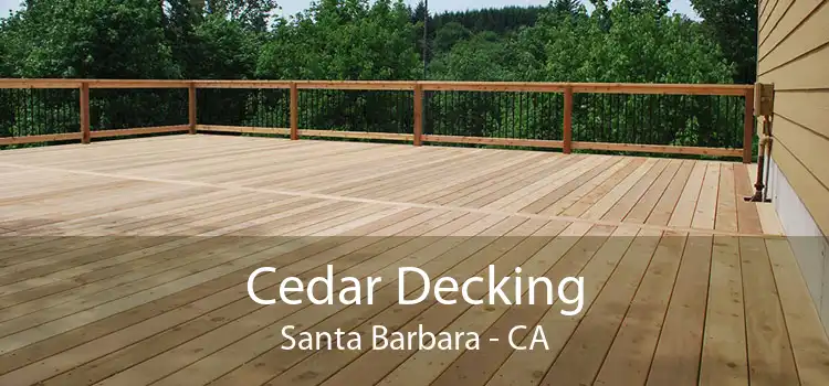 Cedar Decking Santa Barbara - CA