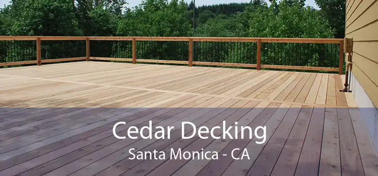 Cedar Decking Santa Monica - CA