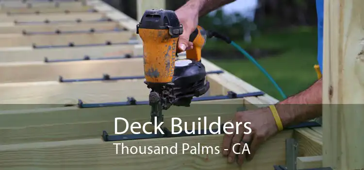 Deck Builders Thousand Palms - CA