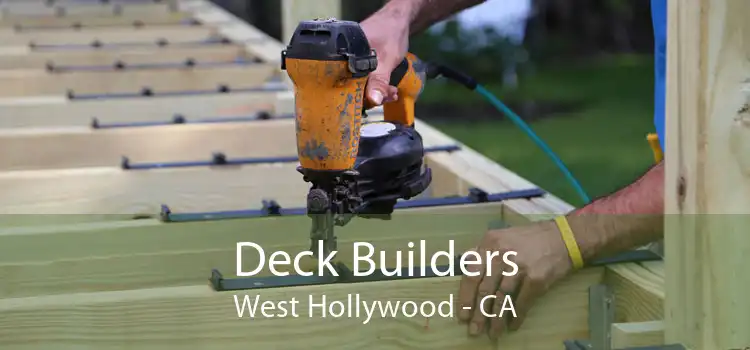 Deck Builders West Hollywood - CA