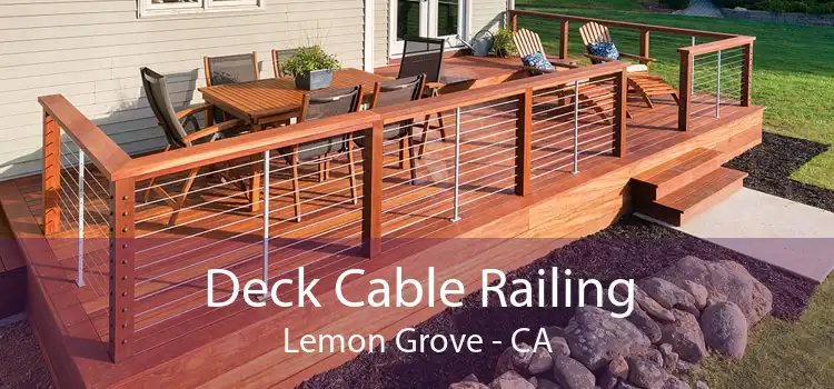 Deck Cable Railing Lemon Grove - CA