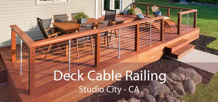 Deck Cable Railing Studio City - CA