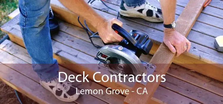 Deck Contractors Lemon Grove - CA