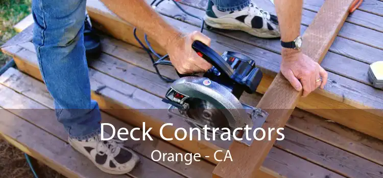 Deck Contractors Orange - CA