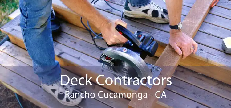 Deck Contractors Rancho Cucamonga - CA