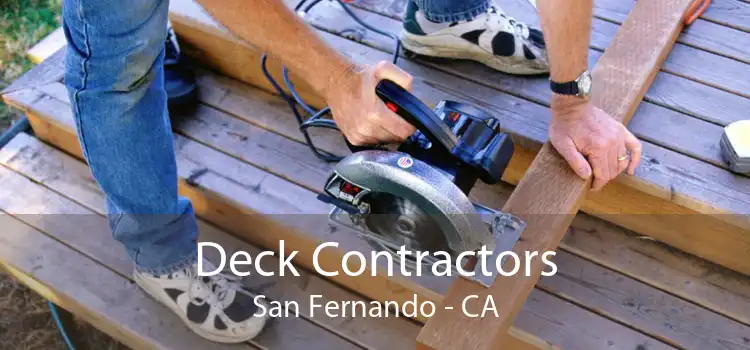 Deck Contractors San Fernando - CA