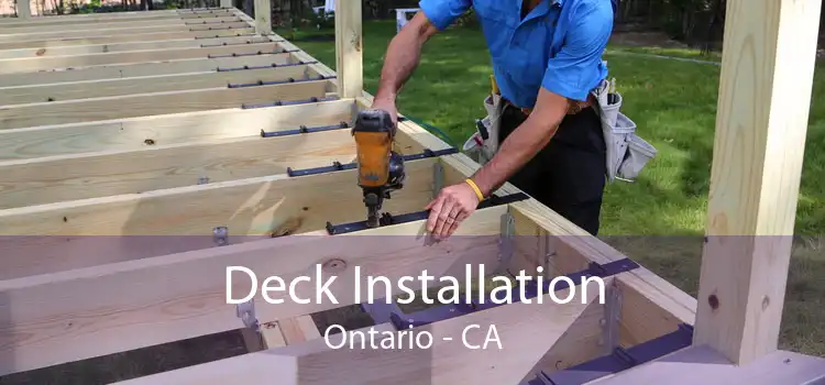 Deck Installation Ontario - CA