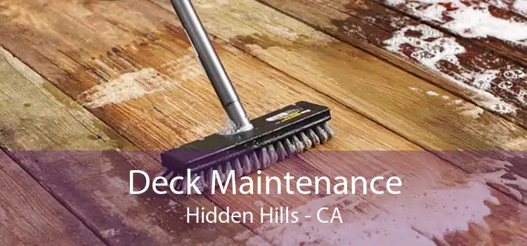 Deck Maintenance Hidden Hills - CA