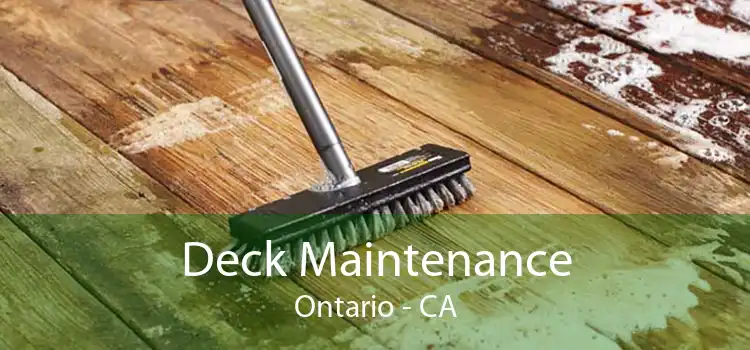 Deck Maintenance Ontario - CA